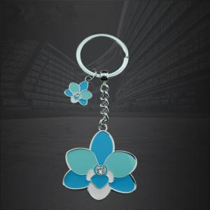 Manufacturer Customized Zinc-Alloy Flower Shape Epoxy Key Ring Key Chains